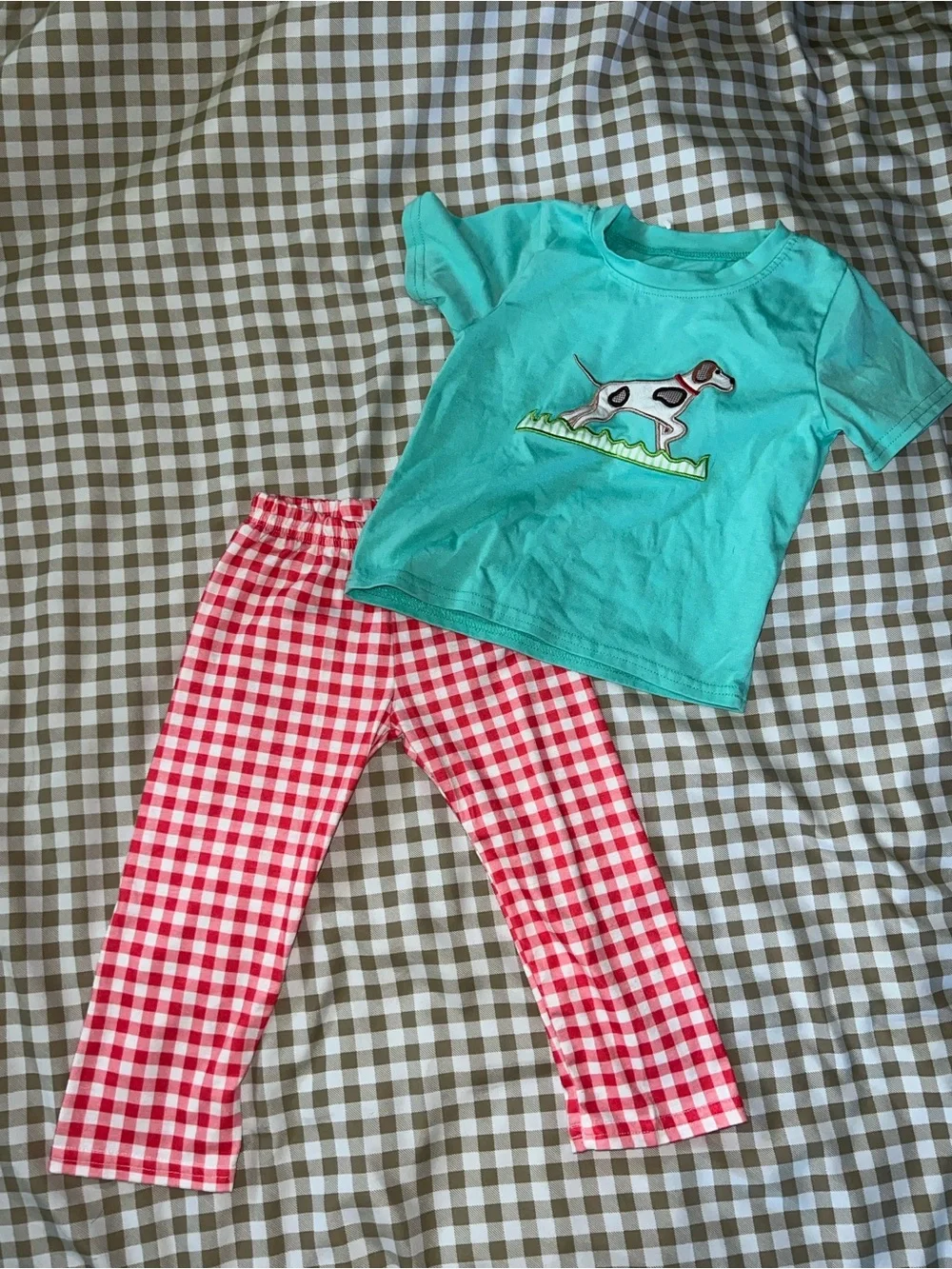 Hunting dog appliqué set